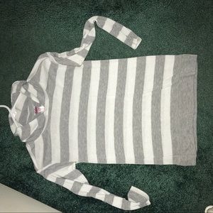 thin striped hoodie